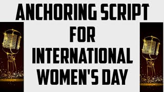 Anchoring for Women's Day | By Amisha Kumari