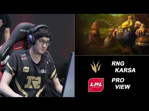 VG vs RNG Game 1 - Karsa Gragas First Person Perspective | LPL Summer Split (2019)