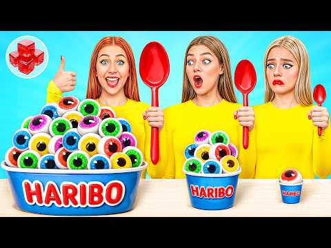 Big, Medium and Small Plate Challenge | Crazy Challenge by Candy DO