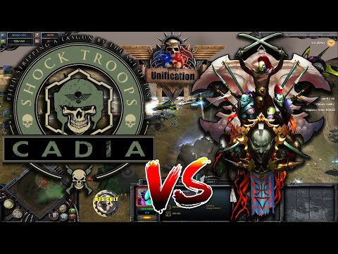 Dark Angels vs Harlequins – Dawn of War Definitive Edition Unification Mod Survival Gauntlet