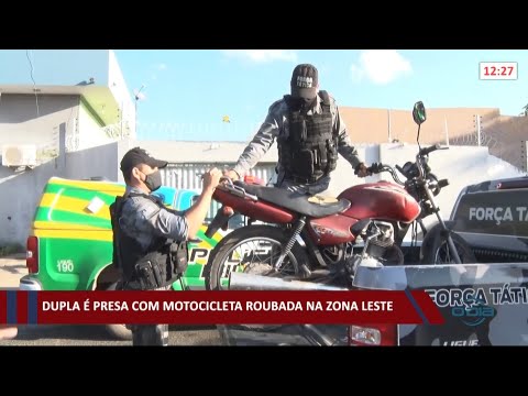 Dupla eÌ presa com motocicleta roubada na zona leste 02 09 2021