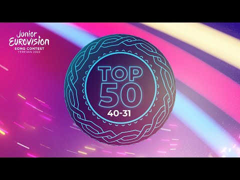 Junior Eurovision Top 50 Most Watched 2022 - 40 to 31