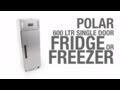 G593 Medium Duty 600 Ltr Commercial Upright Single Door Stainless Steel Freezer Product Video