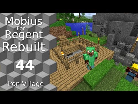 Mobius For Regent Rebuilt: 44 - MineColonies - Housing and the Mine - Iron Village