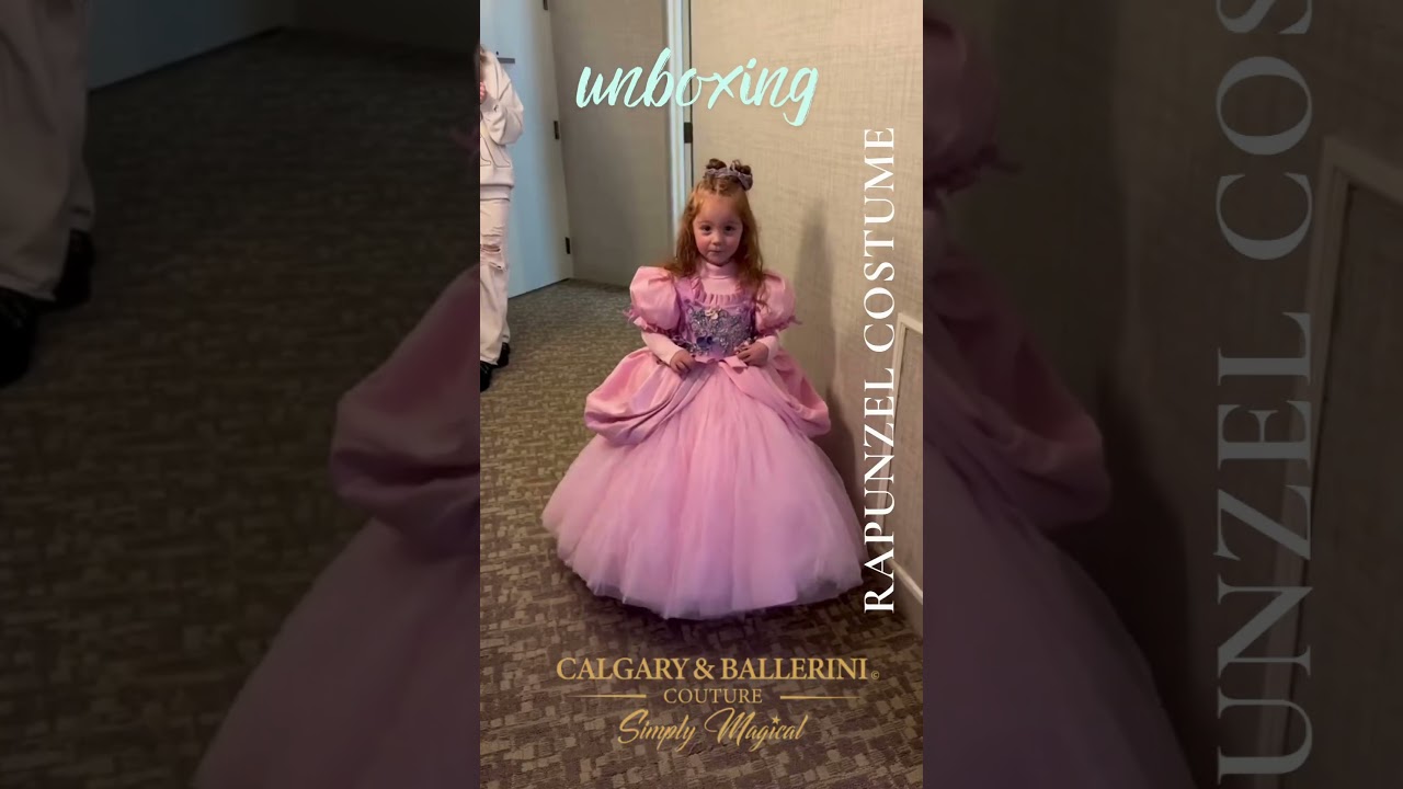 Calgary and ballerini unboxing video! Rapunzel Costume #rapunzel #costumes #cosplay #princess