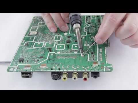 Reparando Samsung Plasma TV Panel de piezas para Plasma TV con subtítulos en español