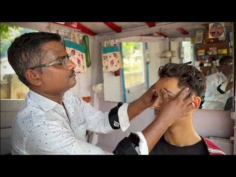 $2 RELAXING Indian Street Head Massage Therapy | BEST For INSTANT DEEP SLEEP | ASMR Gautam