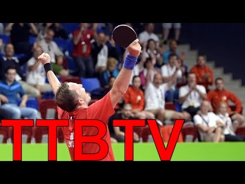 Jean-Michel SAIVE  Zhang Jike style ? Baku 2015