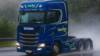 POV Driving Scania S560 - Norway, Amot 🌧️
