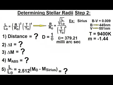 Astronomy - Ch. 17: The Nature of Stars (33 of 37) Determining Stellar Radii (Luminosity of Sirius)