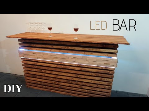 MEGA-Bar selber bauen/ DIY Bar/ Individueller Barbau/ Bartheke/ Einfacher Bartisch DIY/ Home Bar/...