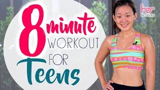8-Minute Workout for Teens (Back-to-School) | No Equipment | Joanna Soh