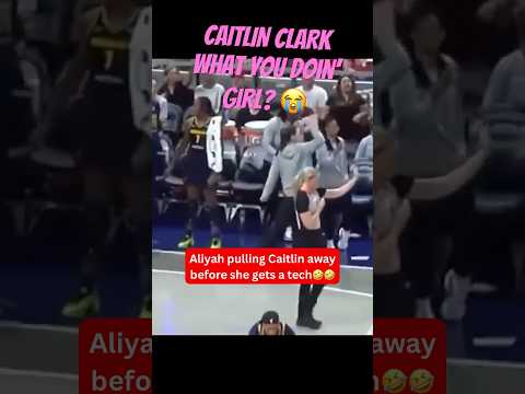 Aliyah Boston Pulls Caitlin Clark Back in Funny Sideline Moment #WNBA