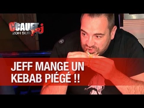 Jeff eats a kebab trapped by the team! - C'Cauet on NRJ
