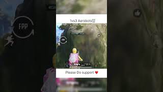1vs3 Aerobots😤#bgmi #pubg