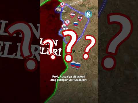 İsrail ve Rus askerleri Suriye'de karşı karşıya geldi