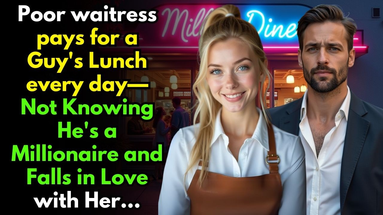 Poor waitress pays for a Guy's Lunch every day—Unaware He's a Millionaire & Falls in Love with Her