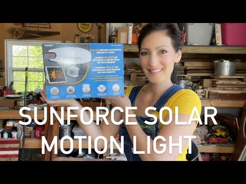 Sunforce Solar Motion Light Overview Review How To Use and INSTALL this product