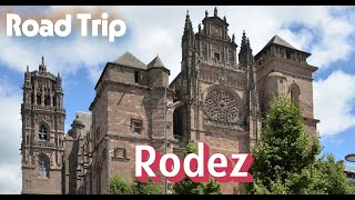 🛣️Balade dans les rues de RODEZ 🚗 Route panoramique 4K