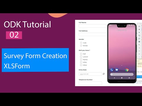 02- Designing a Survey Form in Xlsform ODK |  ODK (Open Data kit) Tutorial Series | #odk #xlsform