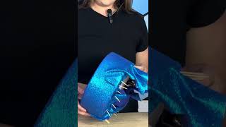 Encapando Bolo Fake de EVA de Glitter Azul Royal #diy #façavocêmesmo