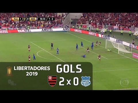 Gols - Flamengo 2 x 0 Emelec - Libertadores 2019