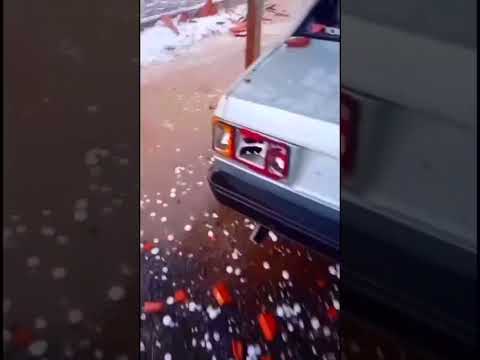 Chuva de granizo entre as cidades de Marialva e Bom Sucesso PR.