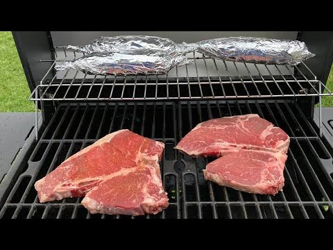 T-Bone Steaks & Corn on the Grill