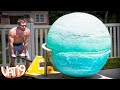 See how we made the 2,000-pound Giant Bath Bomb before dropping it into a swimming pool.