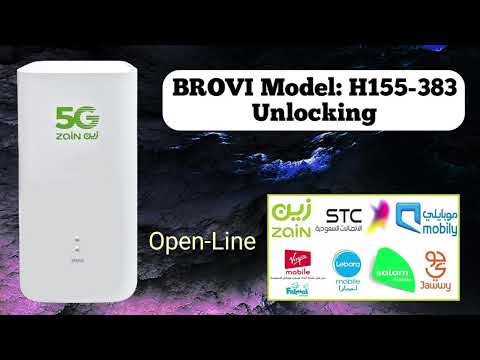  HOW TO BROVI CPE 5 H155-383 UNLOCKING | ZAIN 5G MODEL H155-383 UNLOCK | فك سفره راوتر زين 5 جي 
