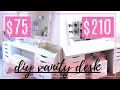 DIY IKEA VANITY DESK DUPE!! + ORGANIZATION IDEAS DIY IKEA VANITY DESK DUPE!! + ORGANIZATION IDEAS