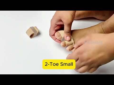 Fabric Elastic Gel Toe Separator Bands video thumbnail