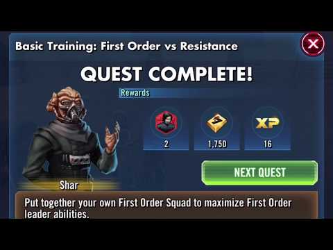 Star Wars Galaxy of Heroes: FIRST ORDER Basic Training Event (all tiers)