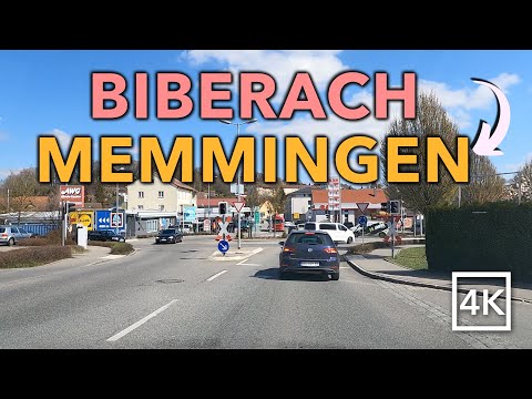 Driving BIBERACH to MEMMINGEN - 🇩🇪 Germany 🇩🇪