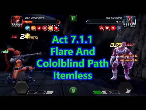 Act 7.1.1 My Fifth Path! (Colorblind And Flare) | Marvel Contest Of Champions