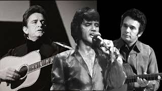 Elvis, Merle Haggard and Johnny Cash Perform &quot;Green Green Grass of Home&quot; [ Virtual Trio ]