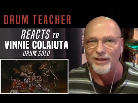 Drum Teacher Reacts to Vinnie Colaiuta - Drum Solo