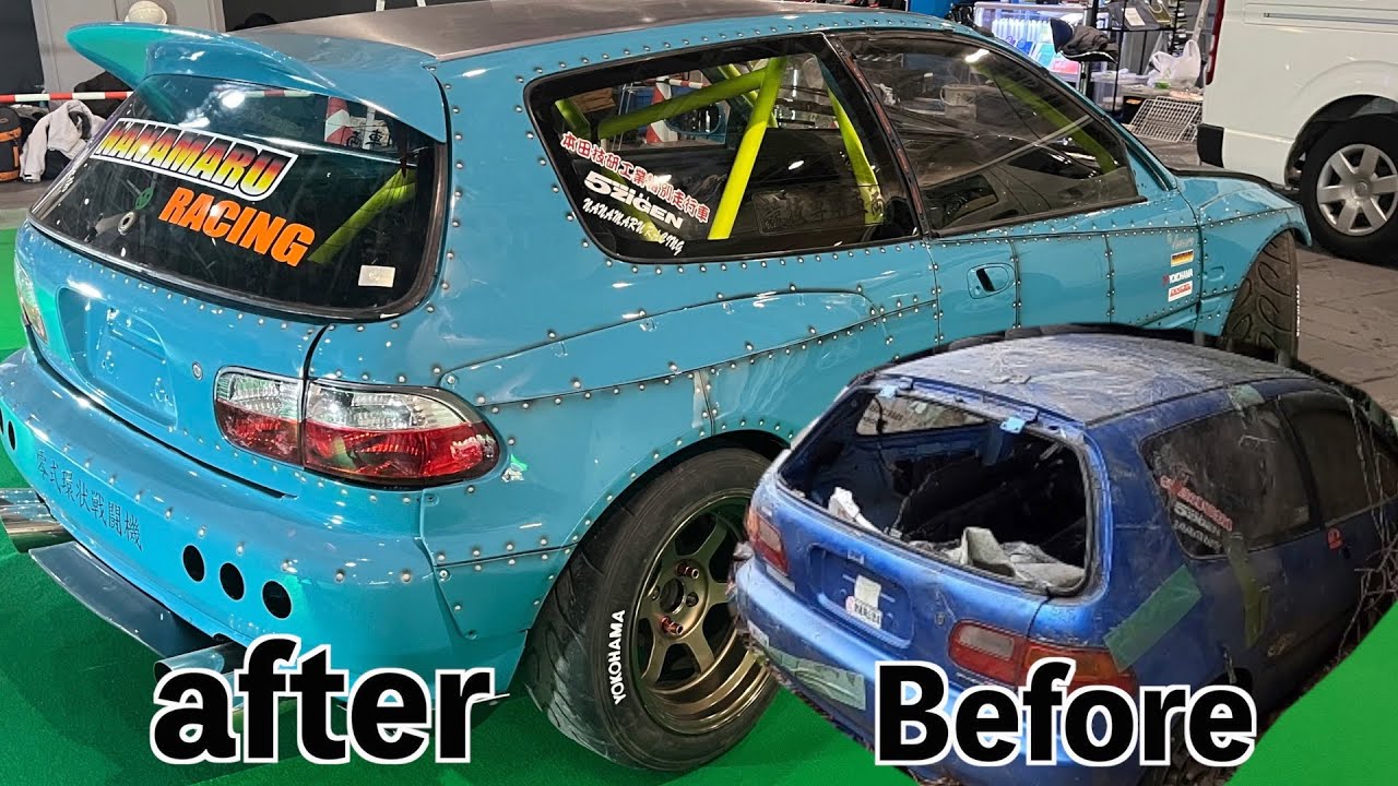 放置車両シビックEG6レストア第9弾オートメッセ2023出展＃restoration