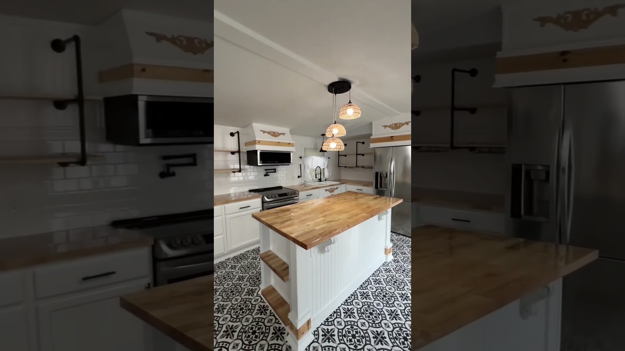 1 year ago and it still feels unreal our 1970 mobile home #mobilehome #remodel #renovation #diy