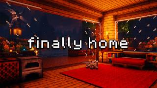 finally home, now you can go to sleep… (minecraft music & rain ambience)