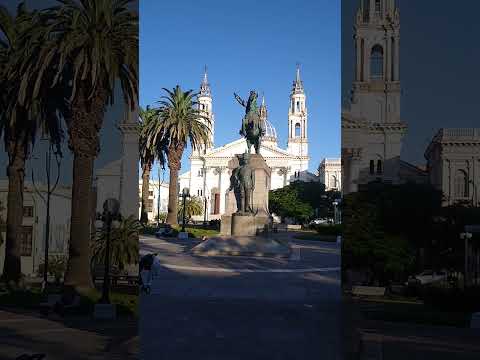 Plaza Primero De Mayo in Paraná. Entre Ríos, Argentina.