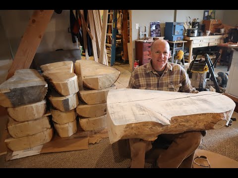 Making Log Stair Treads for Spiral Staircase