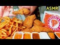 CRUNCHY ASMR POPEYES Fried Chicken Cajun Fries 먹방 No Talking Eating Sounds