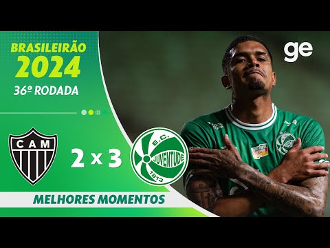 Gols e lances de Atlético Mineiro x Juventude-RS