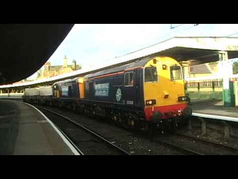 20308/20309 6K73 Sellafield - Crewe flasks at Carnforth 27th July 2011