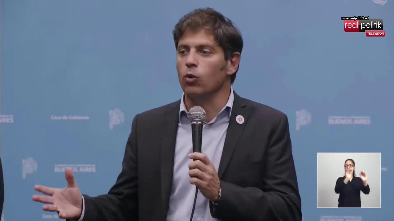 Kicillof encabezó una nueva firma de convenios "Municipios a la Obra"