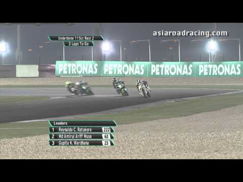 Round 6 Qatar - Underbone 115cc Race 2 Highlights - PETRONAS Asia Road Racing Championship