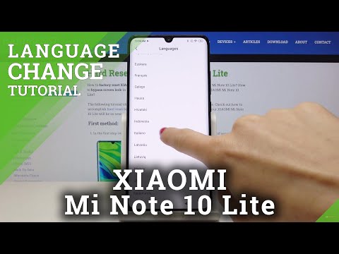 How to Change Language in XIAOMI Mi Note 10 Lite – Language Settings