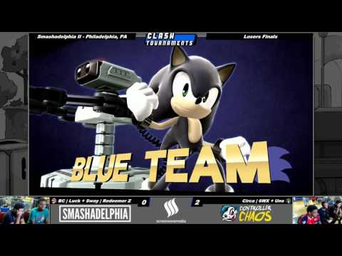 Smashadelphia 2 - 6WX + Uno vs Redeemer Z + Luck - SSB4 Losers Finals - Smash Wii U