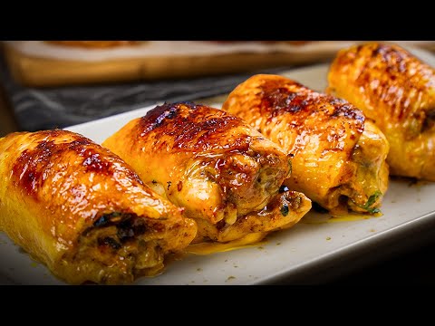 Stuffed Chicken Thighs with Mushroom, Cheese, and Sweet Chili Glaze